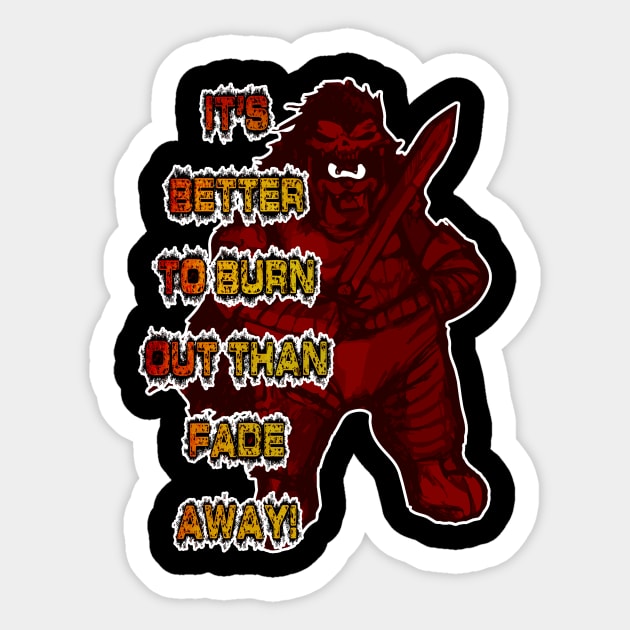 Kurgan Pete Sticker by VintageGrim